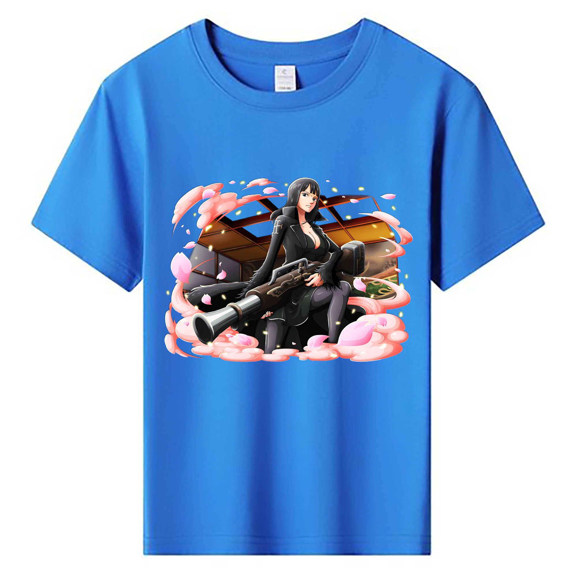 （画像用） ワンピース ニコ・ロビン ONE PIECE Nico Robin 綿100％キッズTシャツ（フロントプリント）